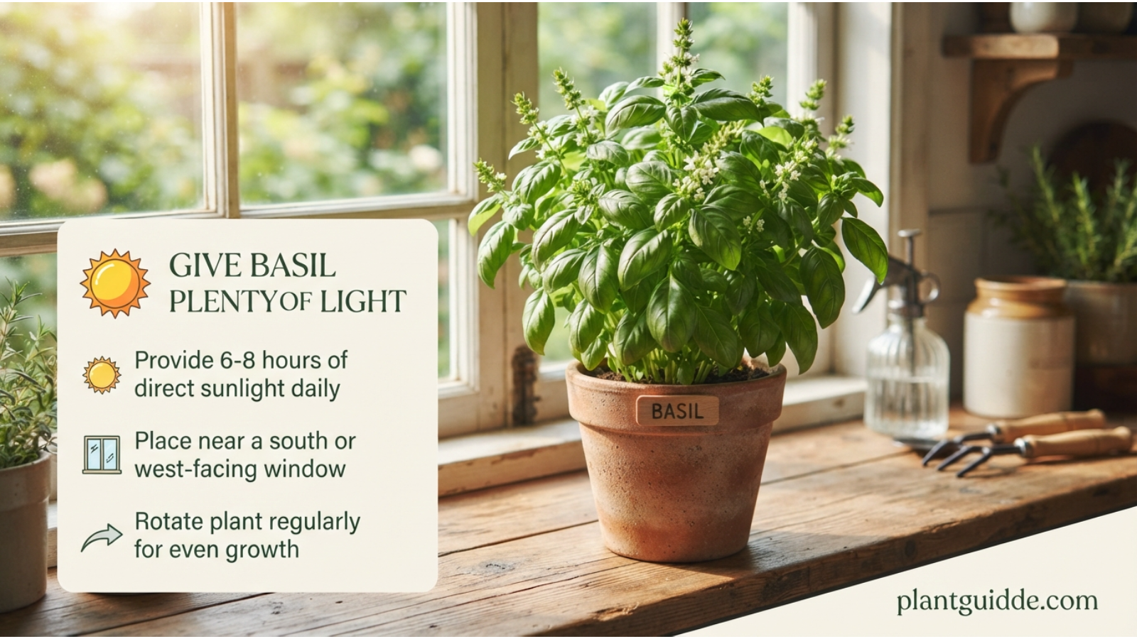 Give Basil Plenty of Light