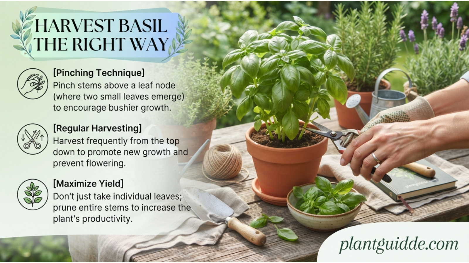 Harvest Basil the Right Way