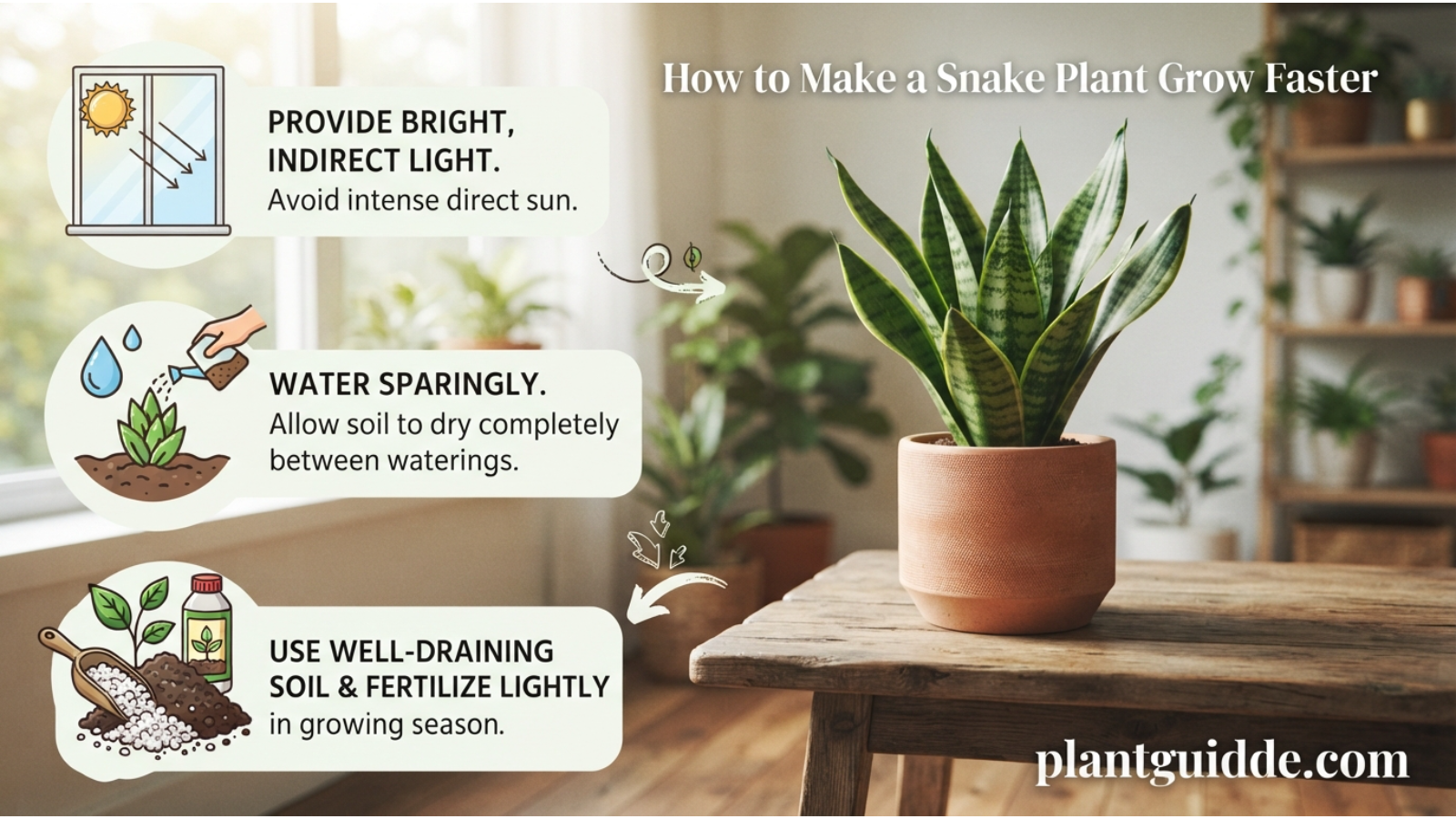 Snake Plant Grow Faster