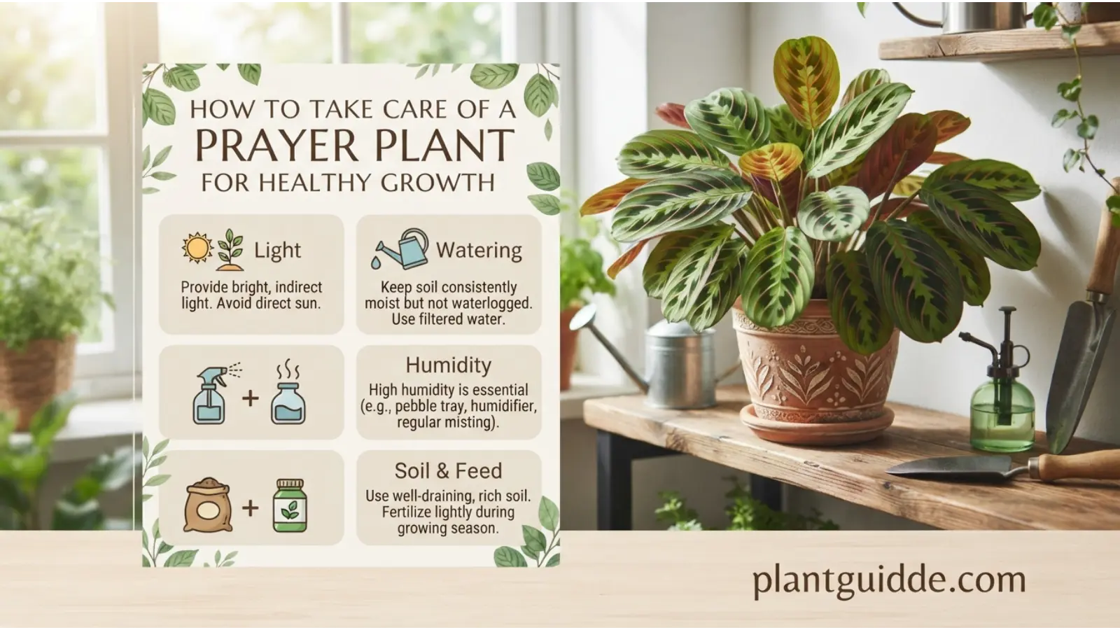 how to take care of a prayer plant