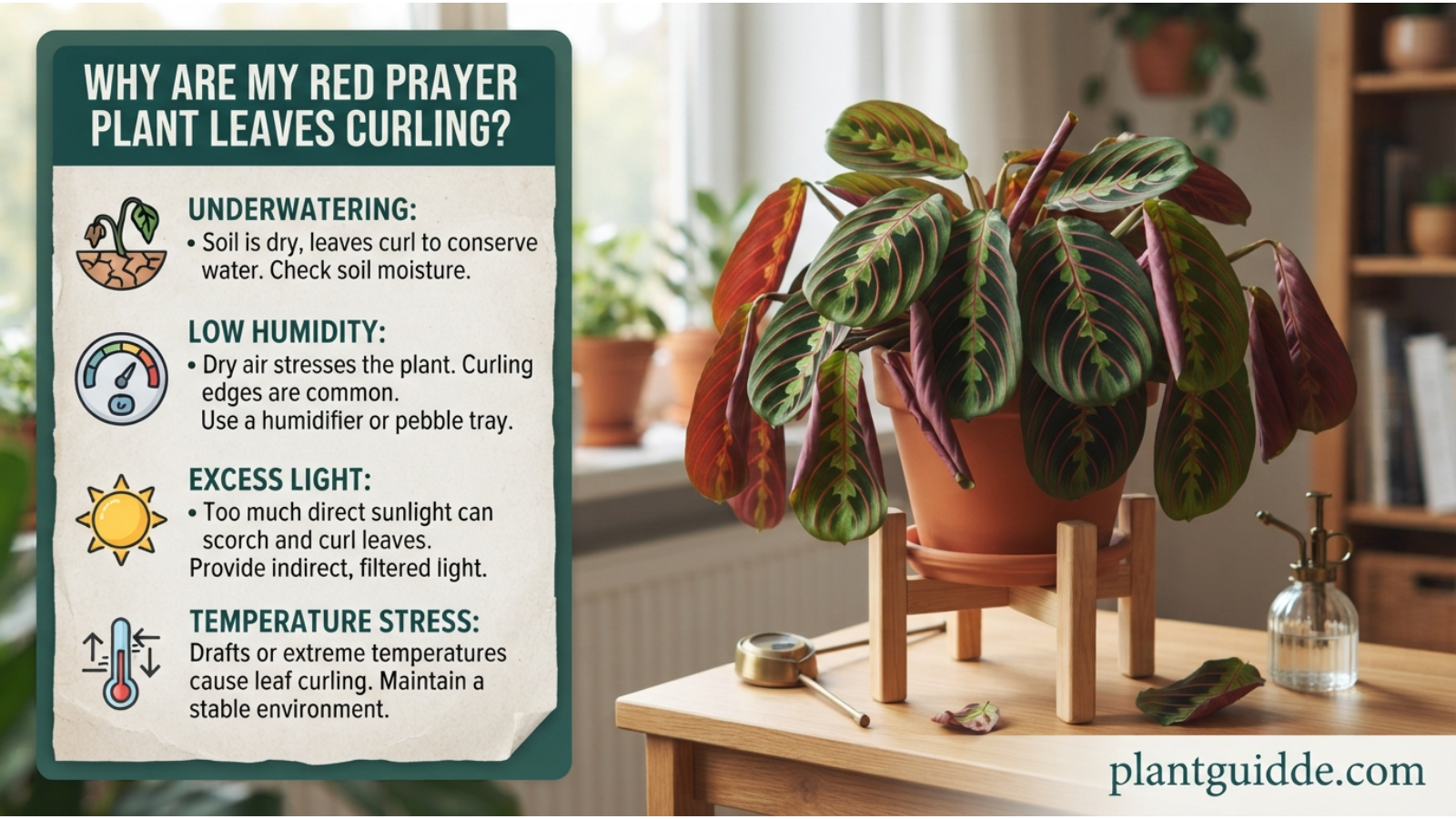 Red Prayer Plant Leaves Curling