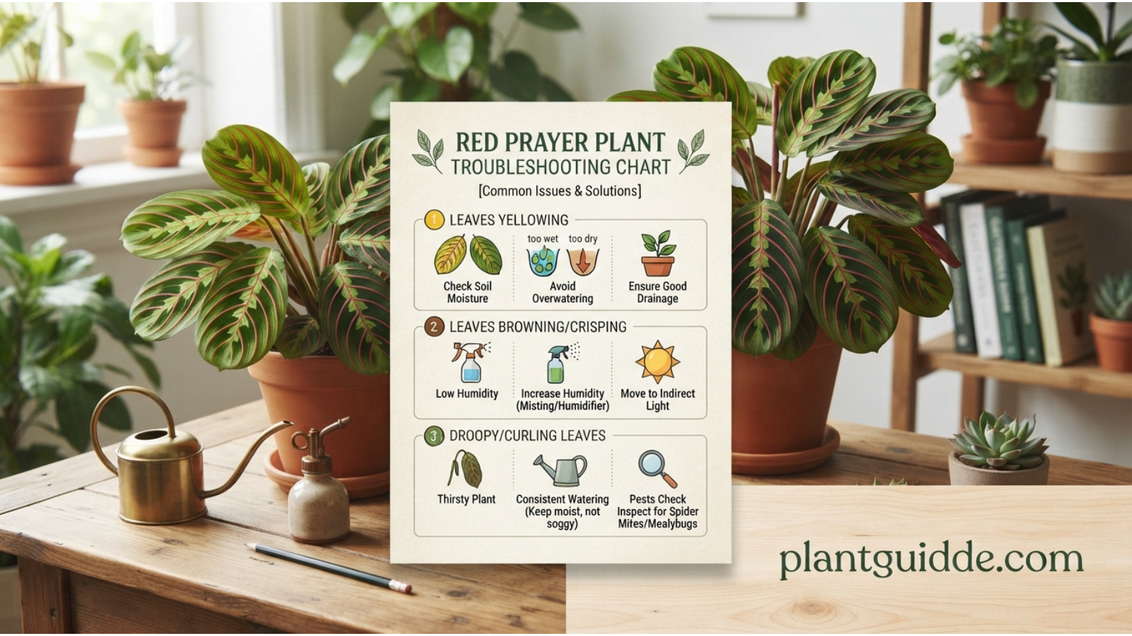 Red Prayer Plant Troubleshooting Chart