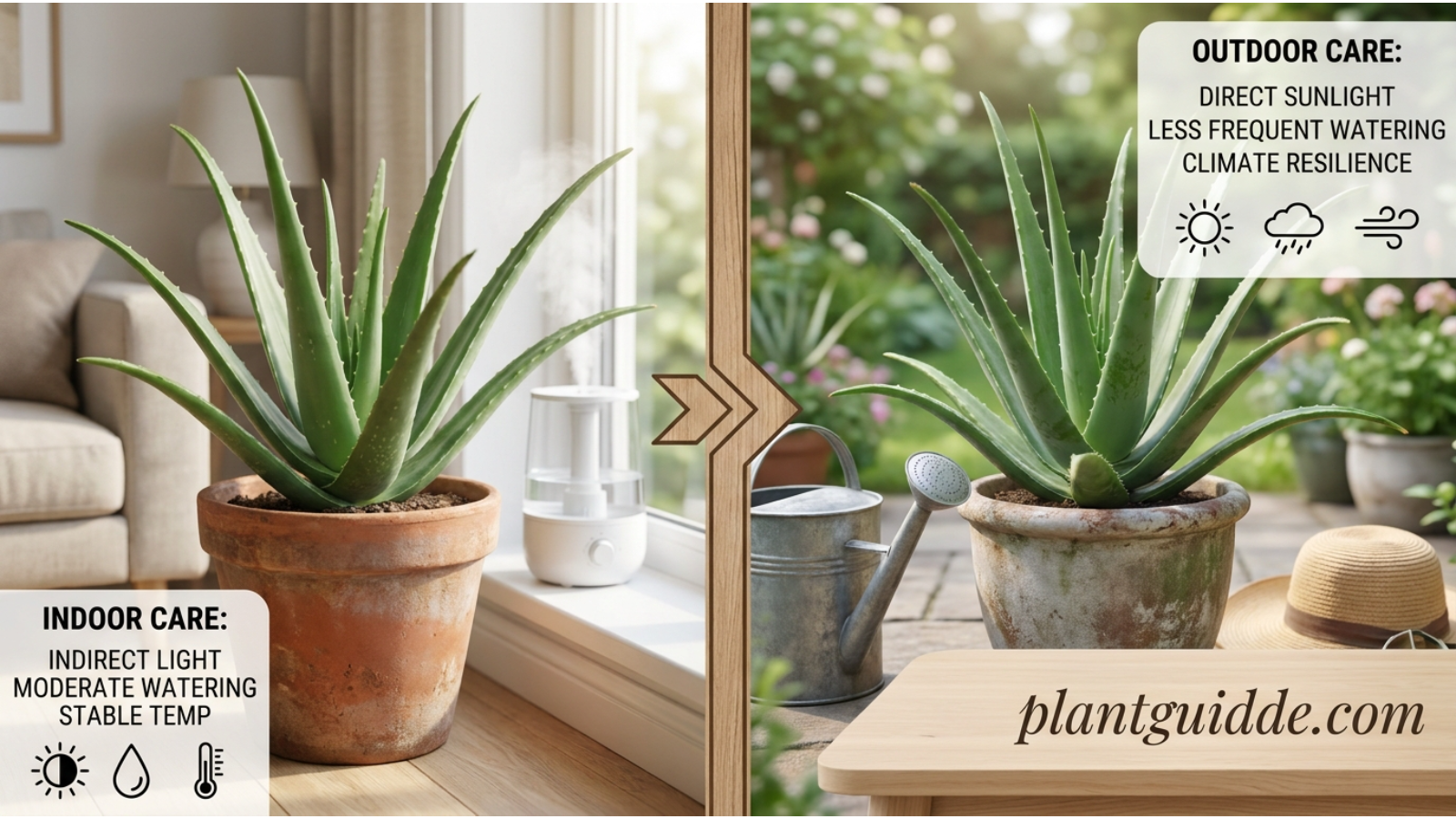 Indoor vs. Outdoor Aloe Vera Care