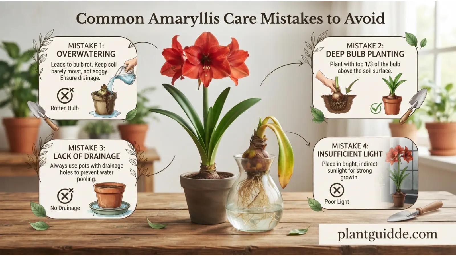 Common Amaryllis Care Mistakes to Avoid