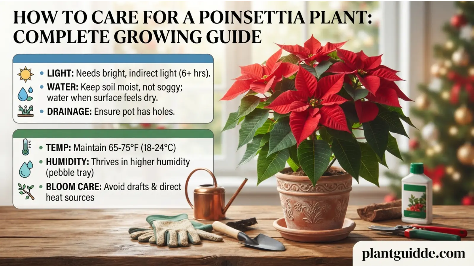 Care for a Poinsettia Plant