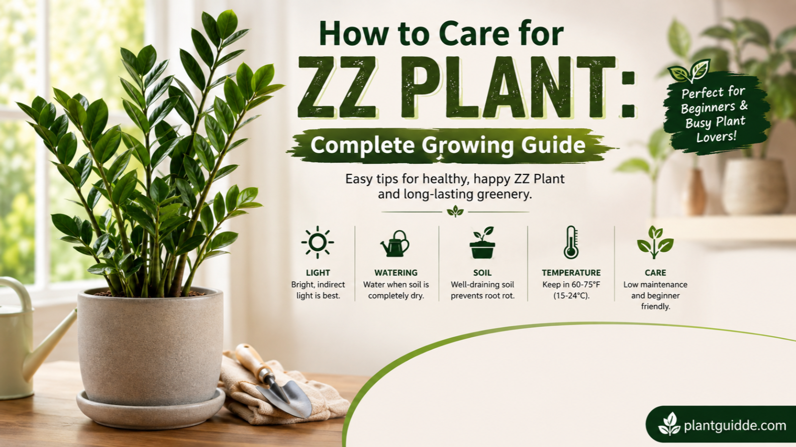 Care for ZZ Plant