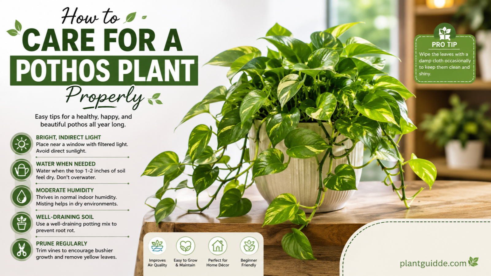 Care for a Pothos Plant
