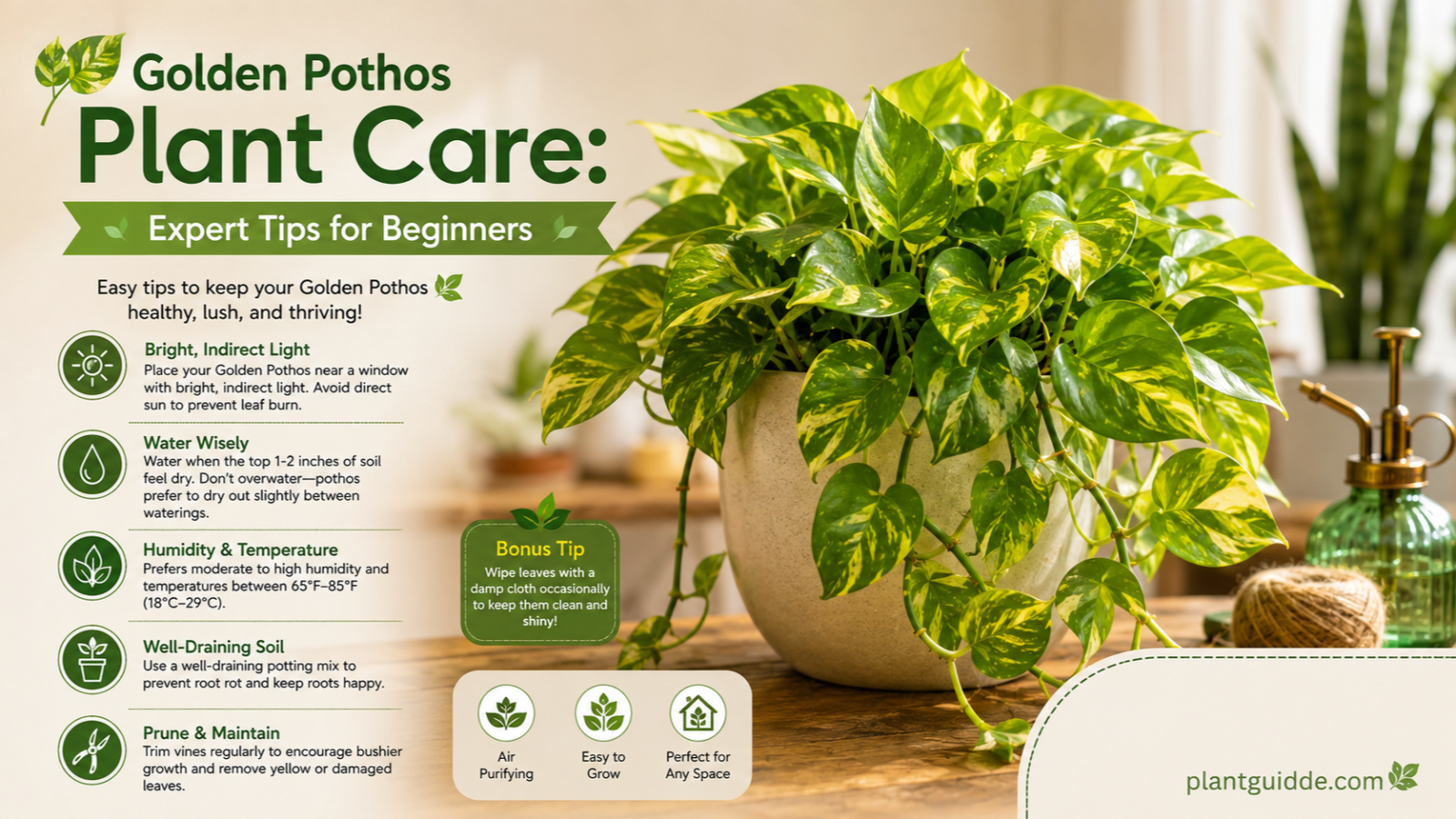 Golden Pothos Plant Care