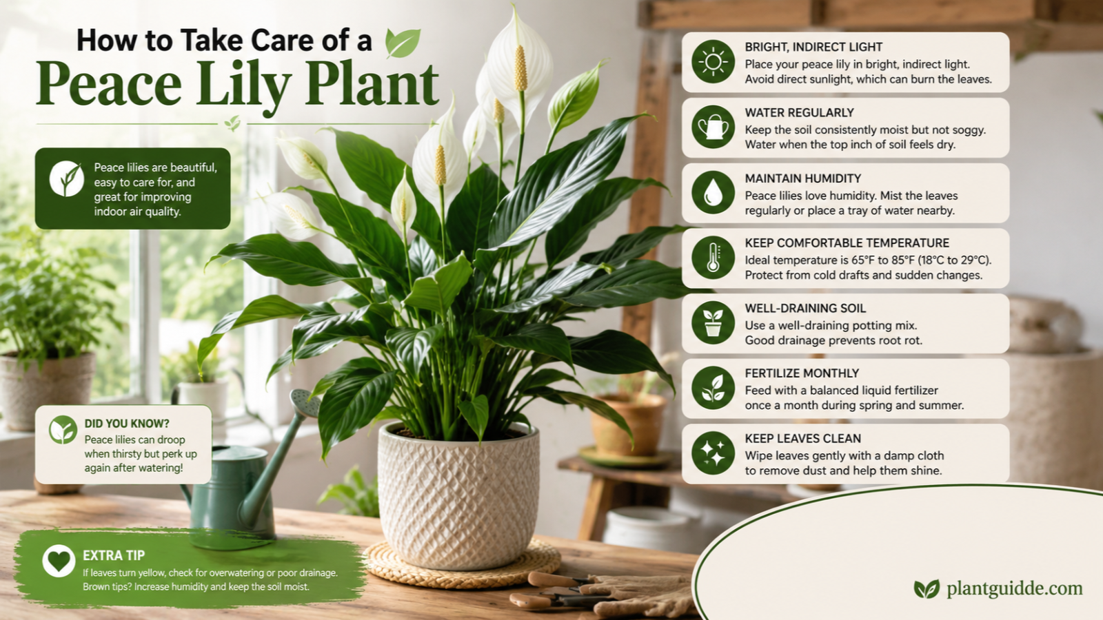 Take Care of a Peace Lily Plant