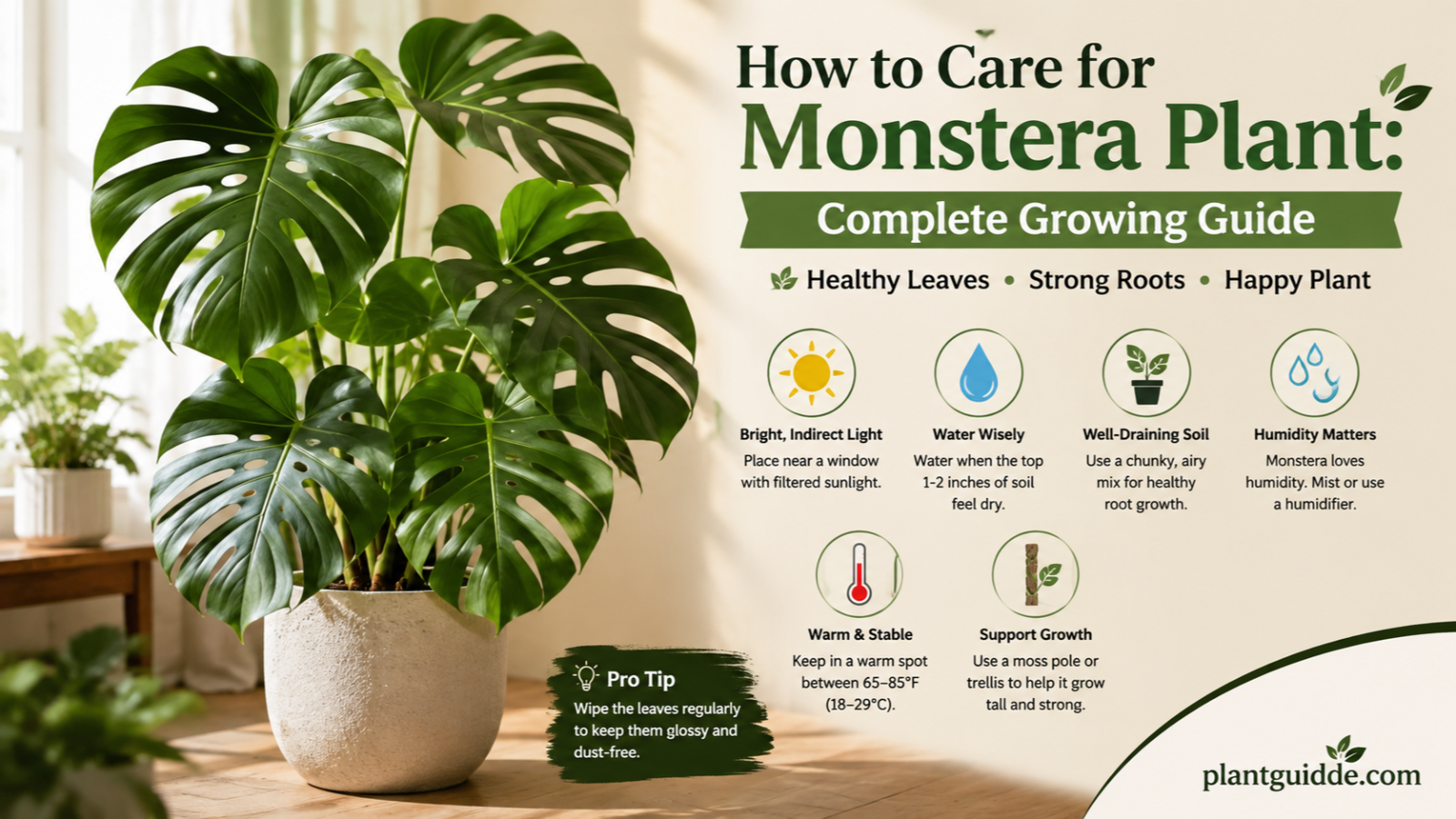 Care for Monstera Plant
