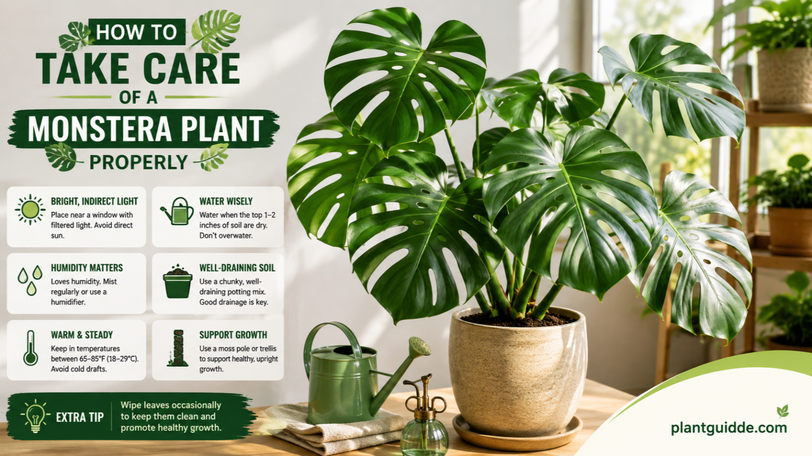 Care of a Monstera Plant