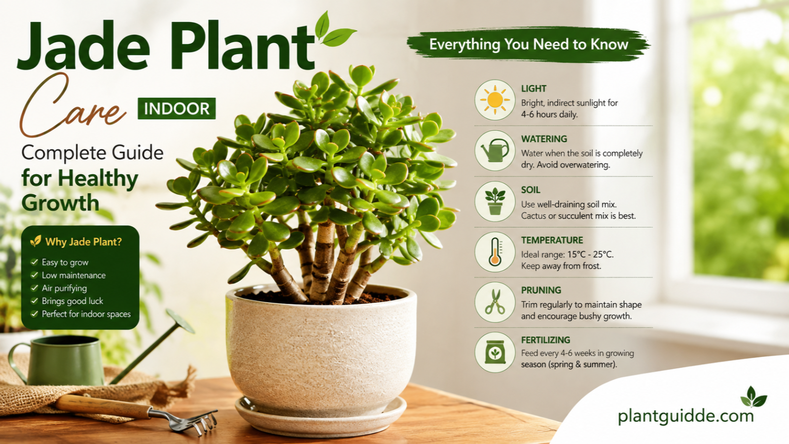 jade plant care indoor