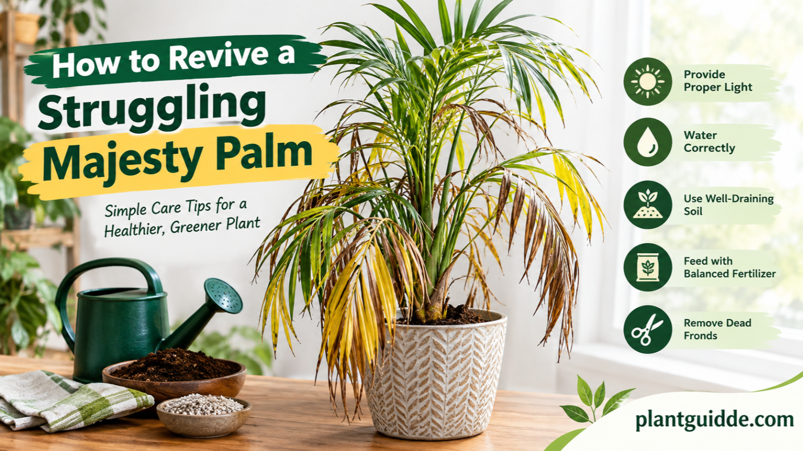 Struggling Majesty Palm