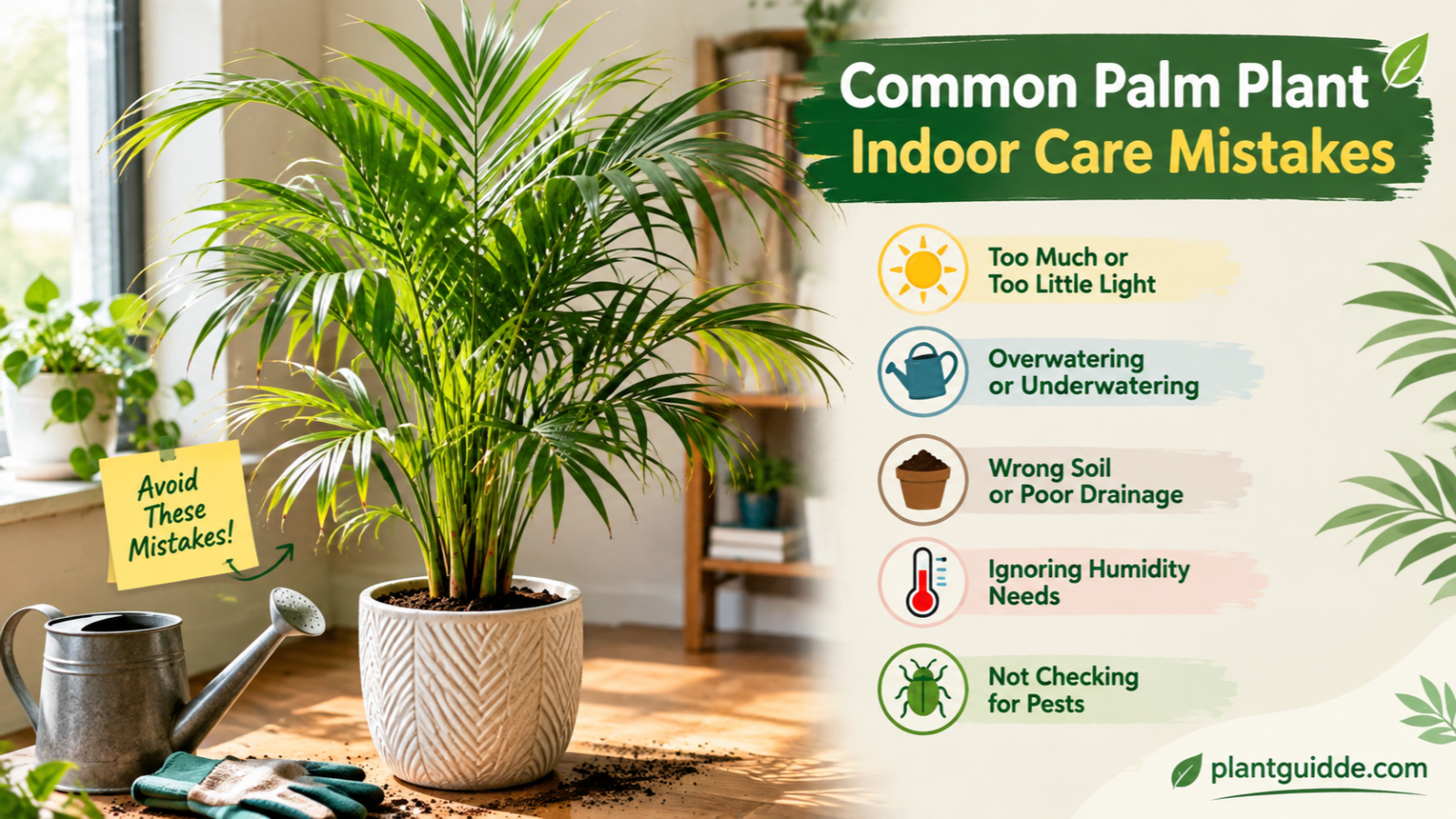 Common Palm Plant Indoor Care Mistakes