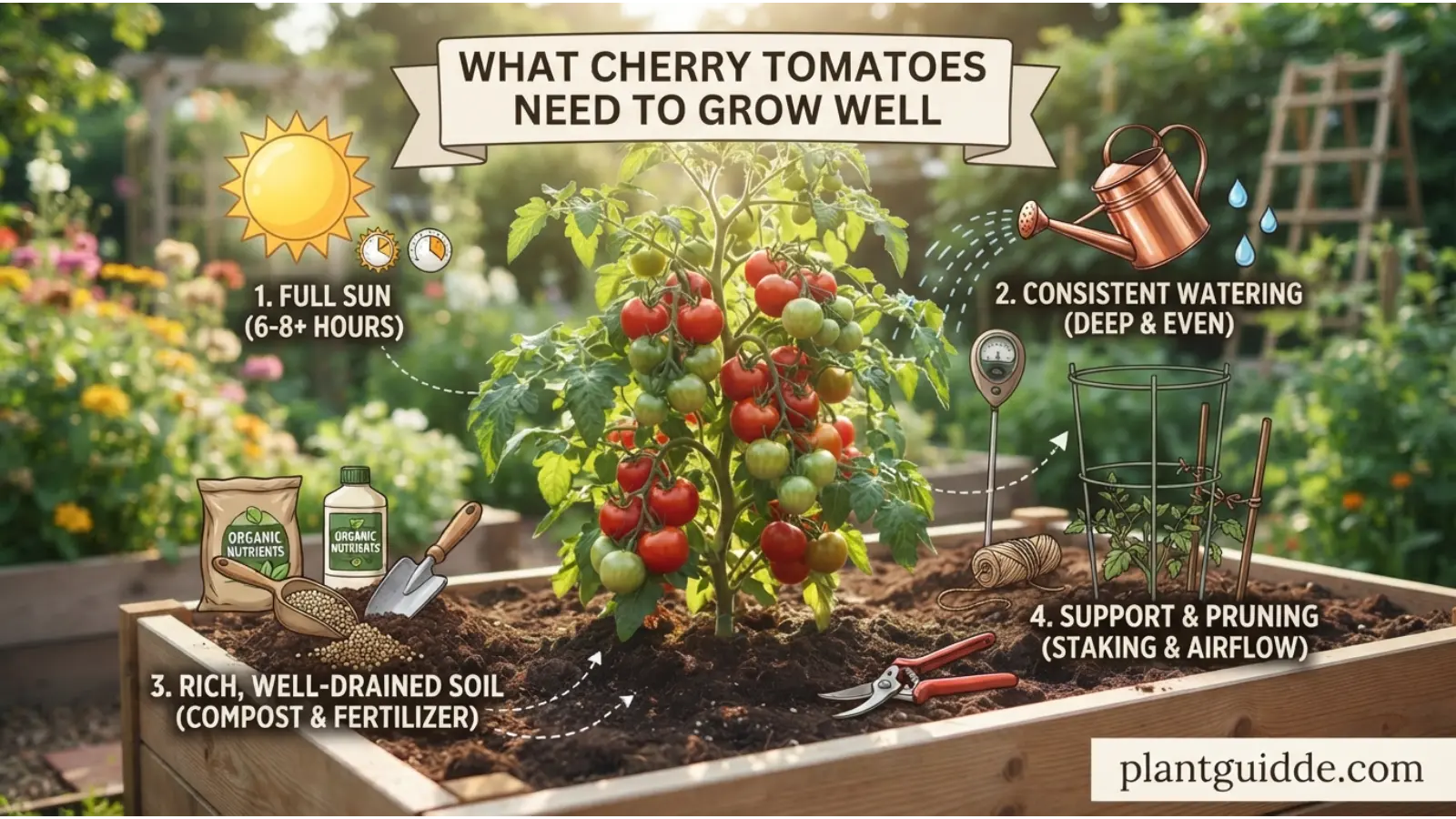 Cherry Tomatoes Need to Grow Well