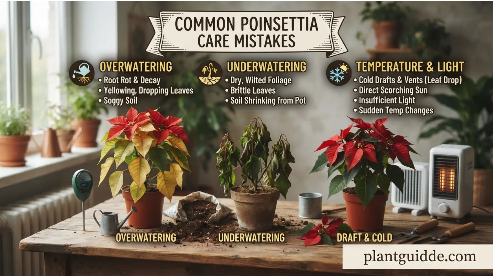 Common Poinsettia Care Mistakes