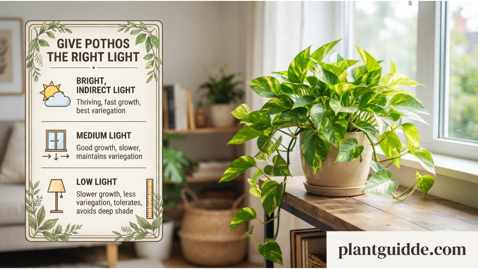 Give Pothos the Right Light
