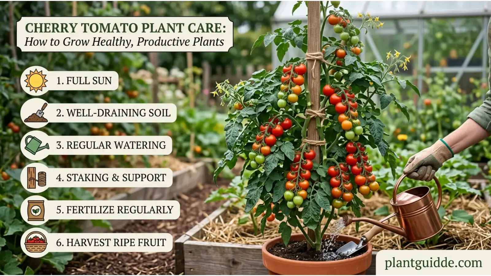 cherry tomato plant care