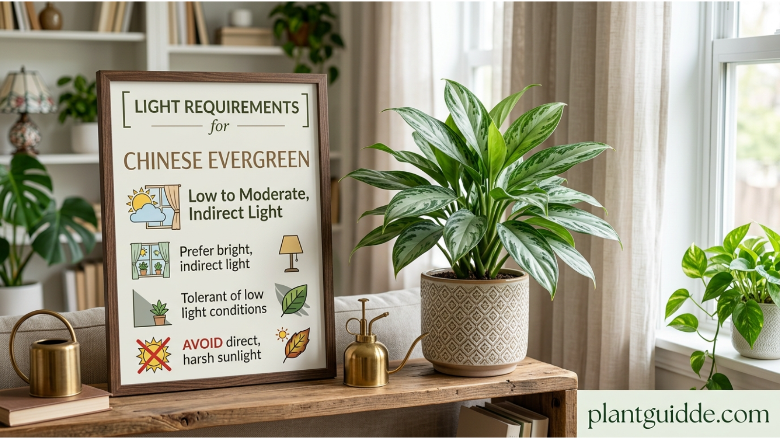 Light Requirements for Chinese Evergreen