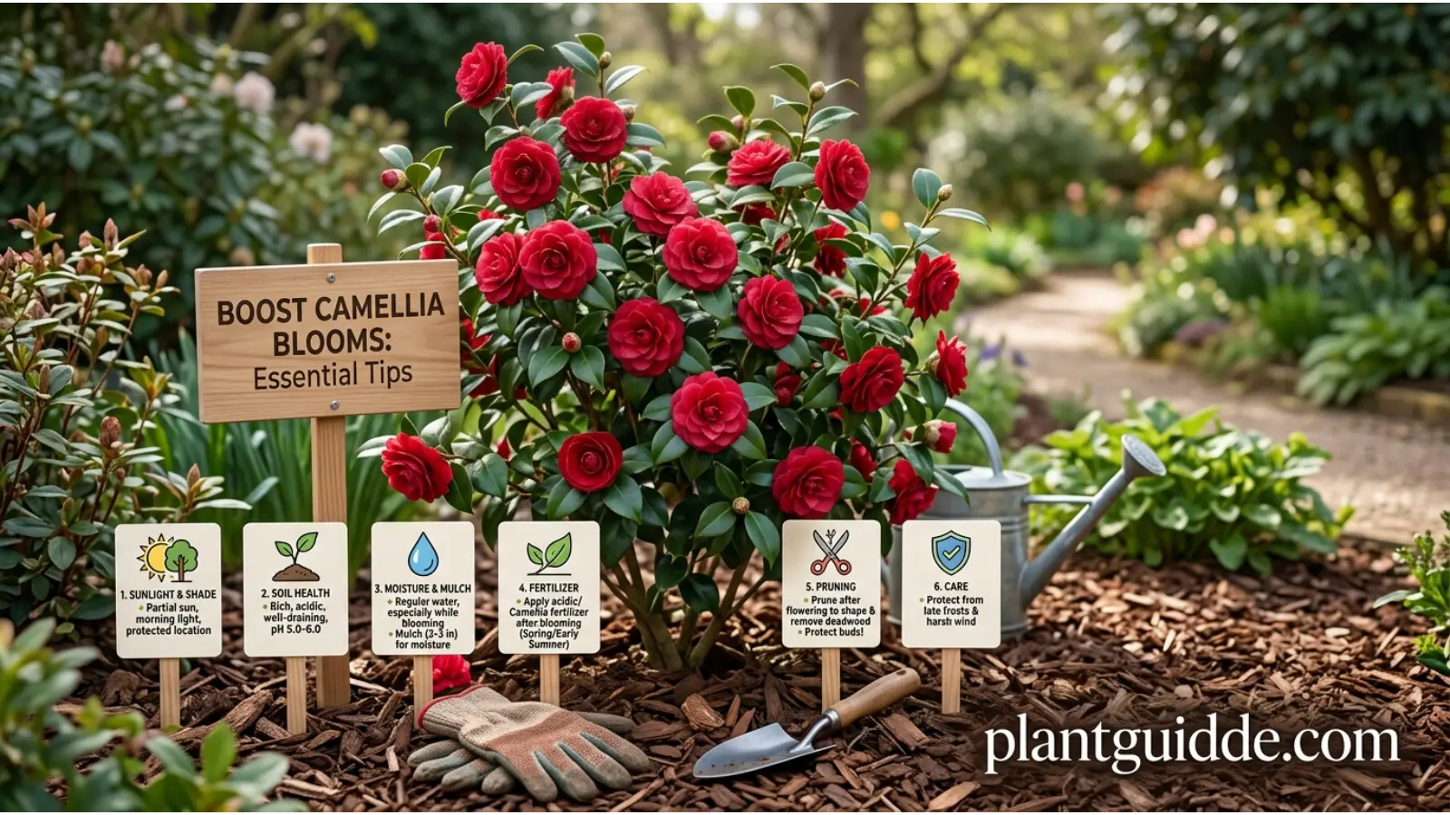 How to Encourage More Camellia Flowers