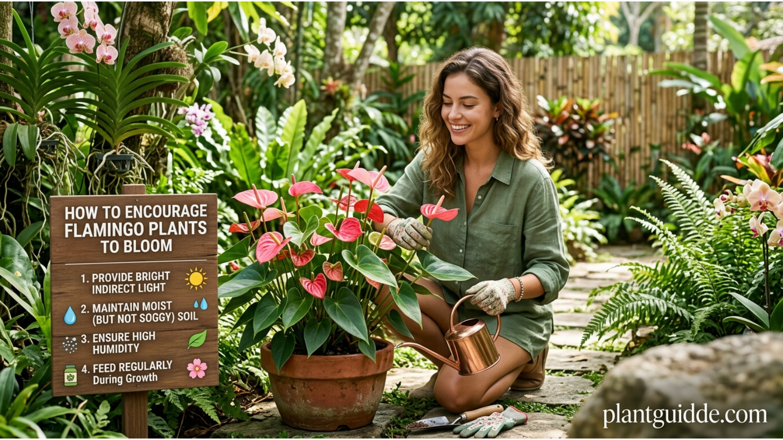 Encourage Flamingo Plants to Bloom