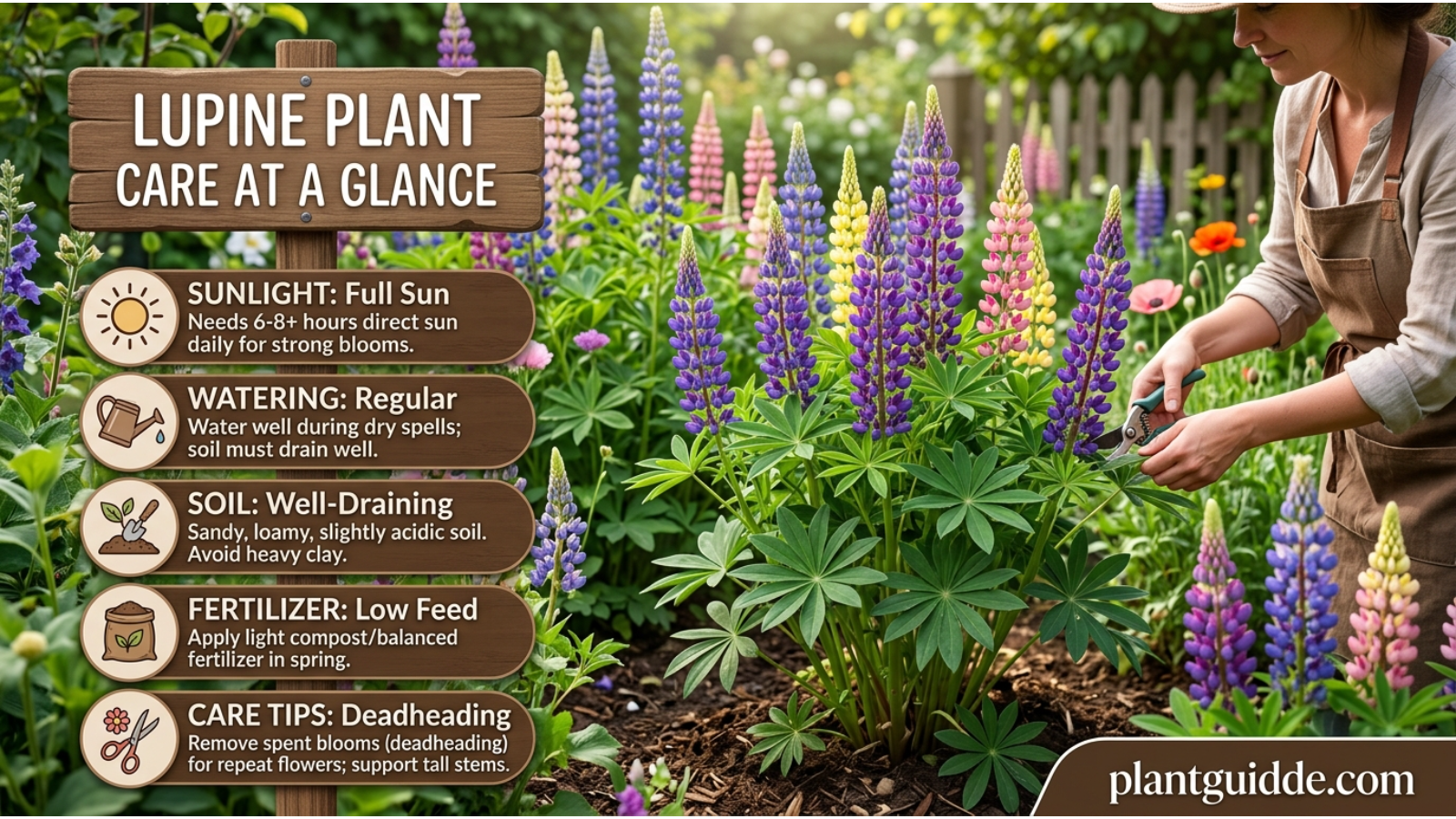 Lupine Plant Care at a Glance