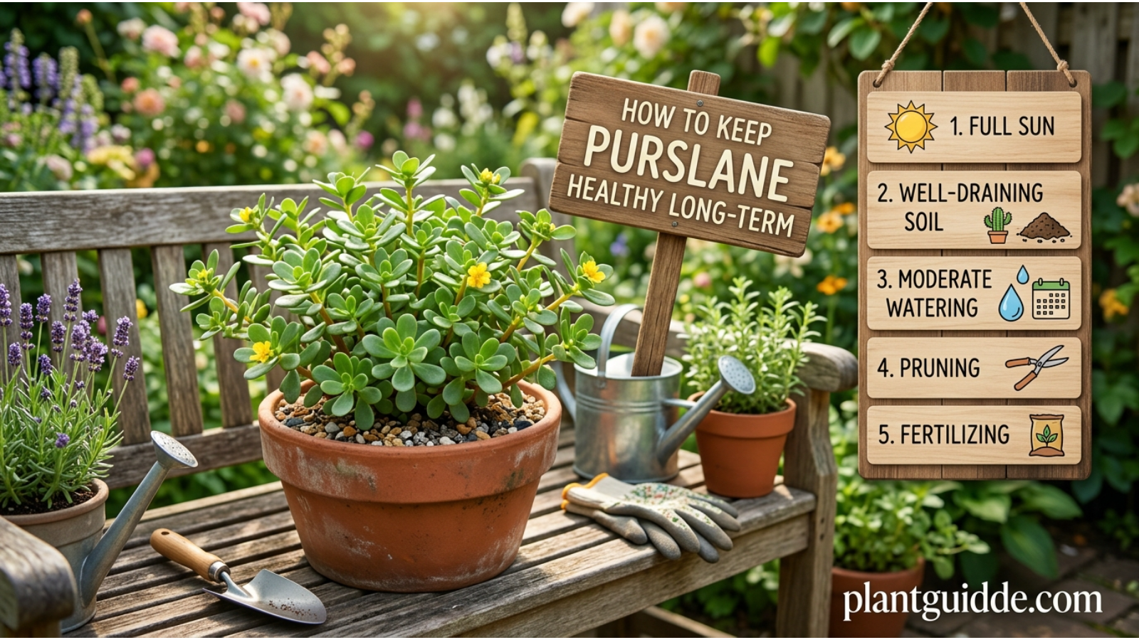 How to Keep Purslane Healthy Long Term