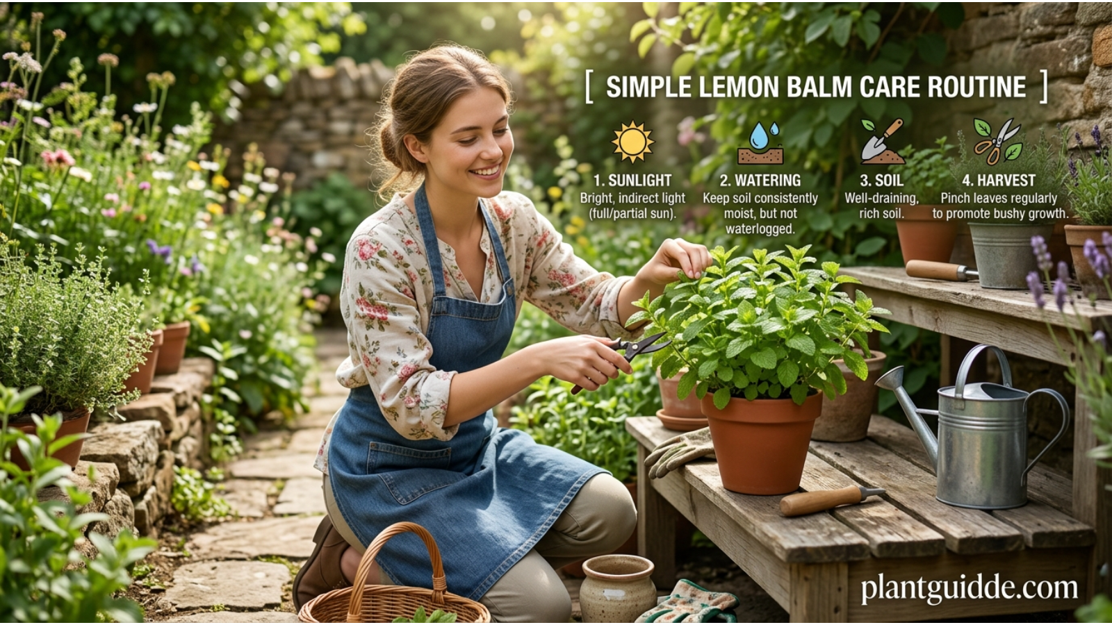 A Simple Lemon Balm Care Routine