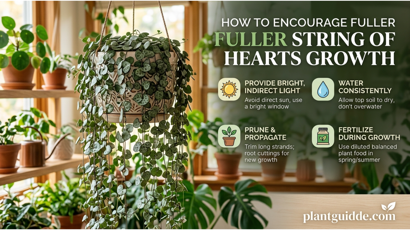How to Encourage Fuller String of Hearts Growth