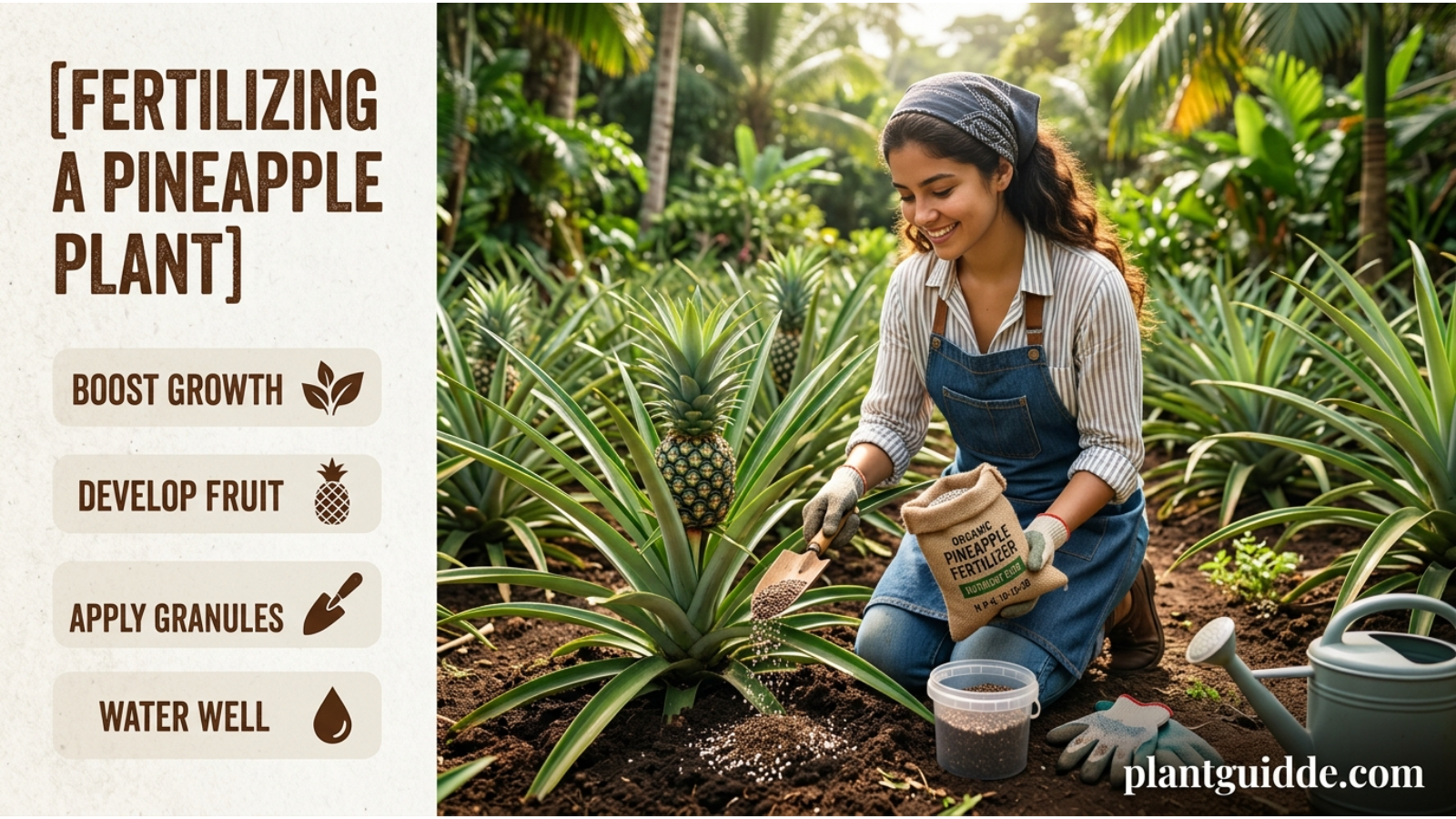 Fertilizing a Pineapple Plant