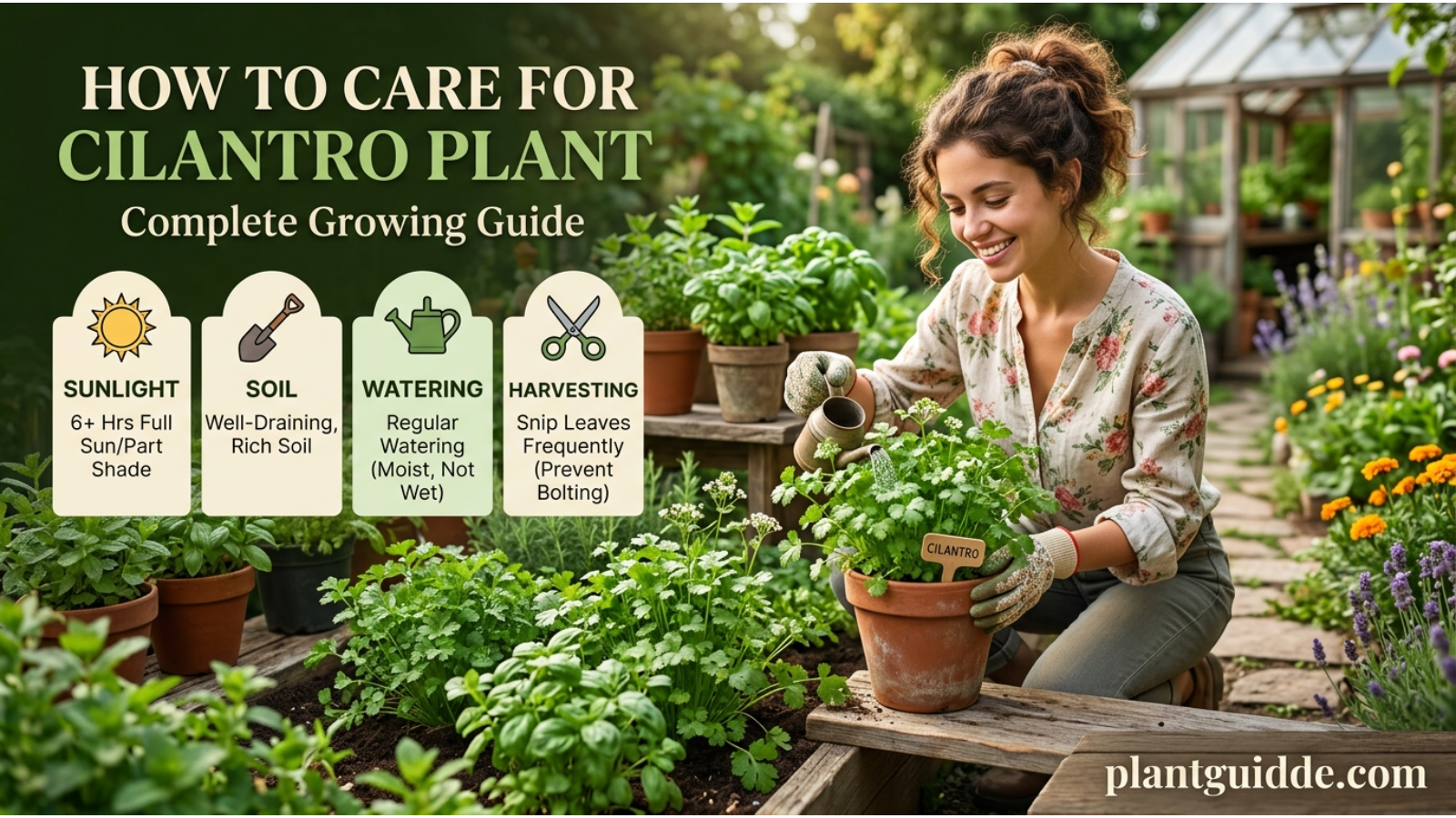 care for cilantro plant