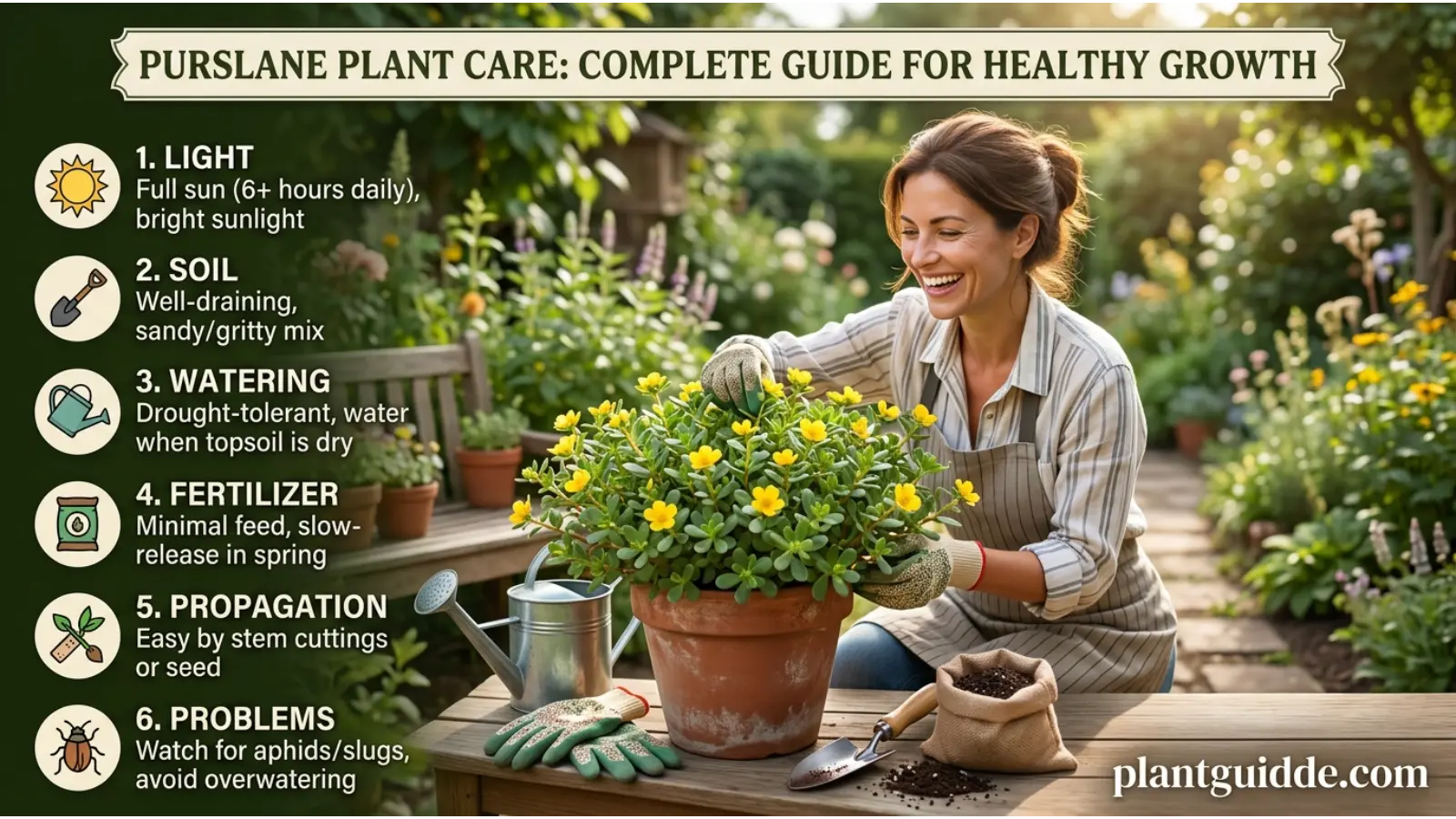 Purslane plant care