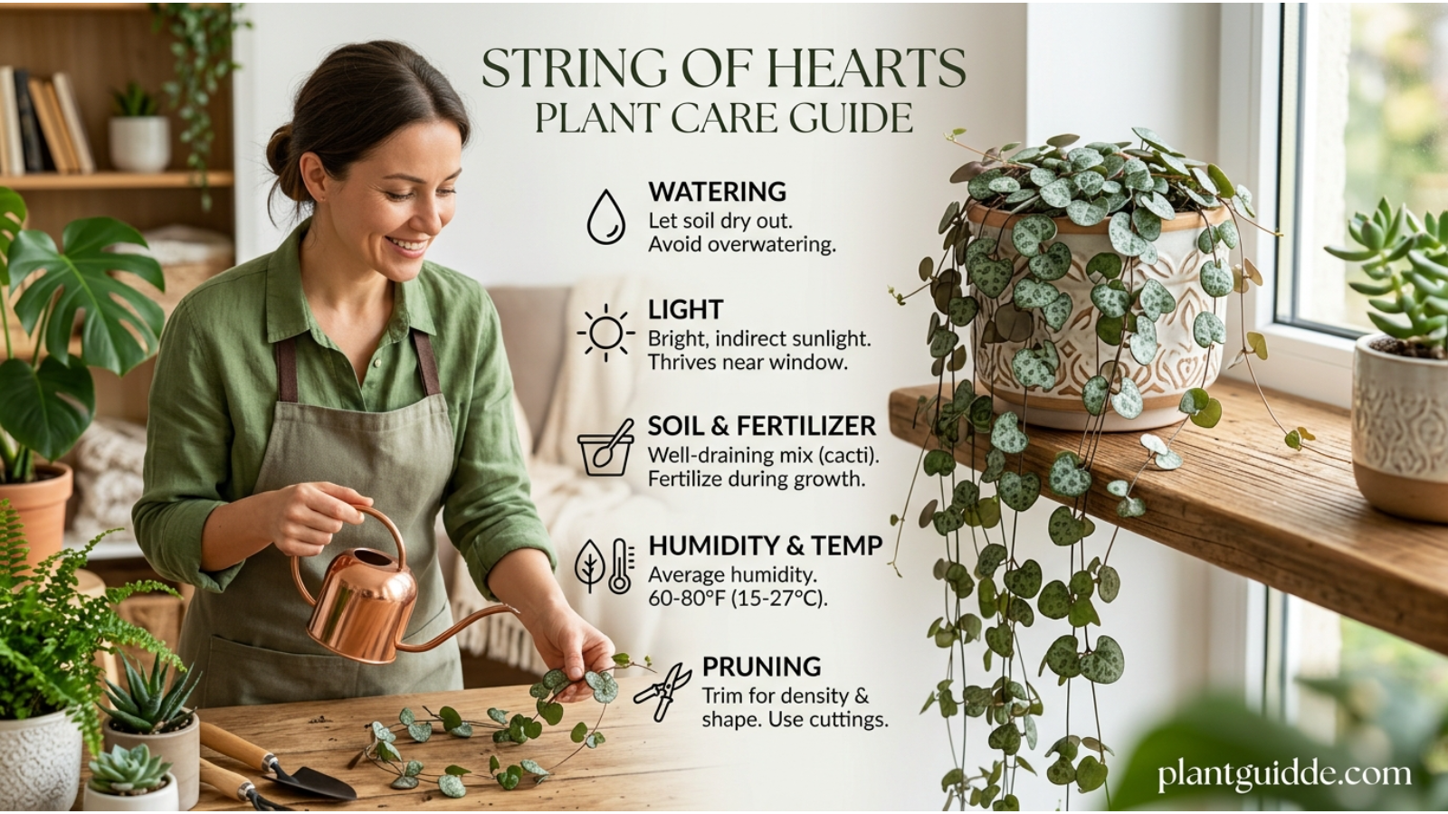 string of hearts plant care