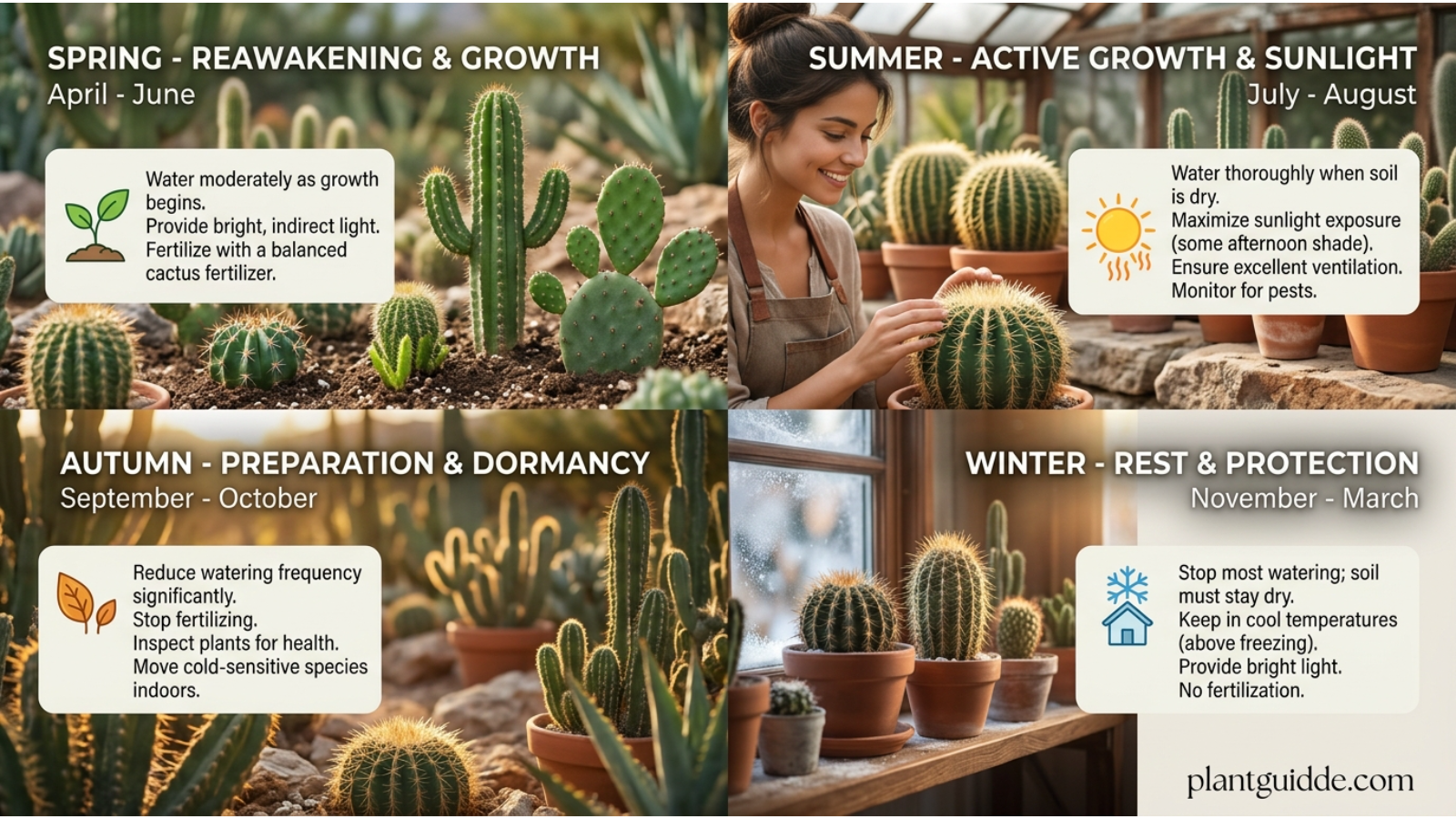 Cactus Plant Care During Different Seasons