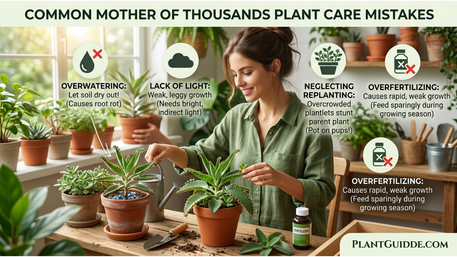 A Simple Mother of Thousands Care Routine