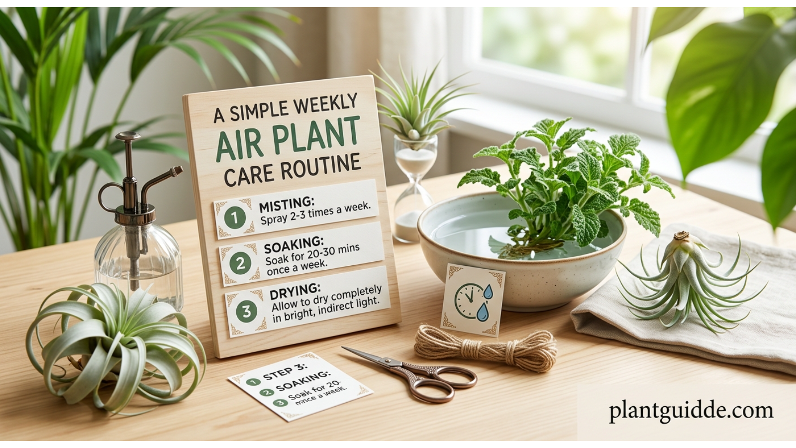 Air Plant Care Routine