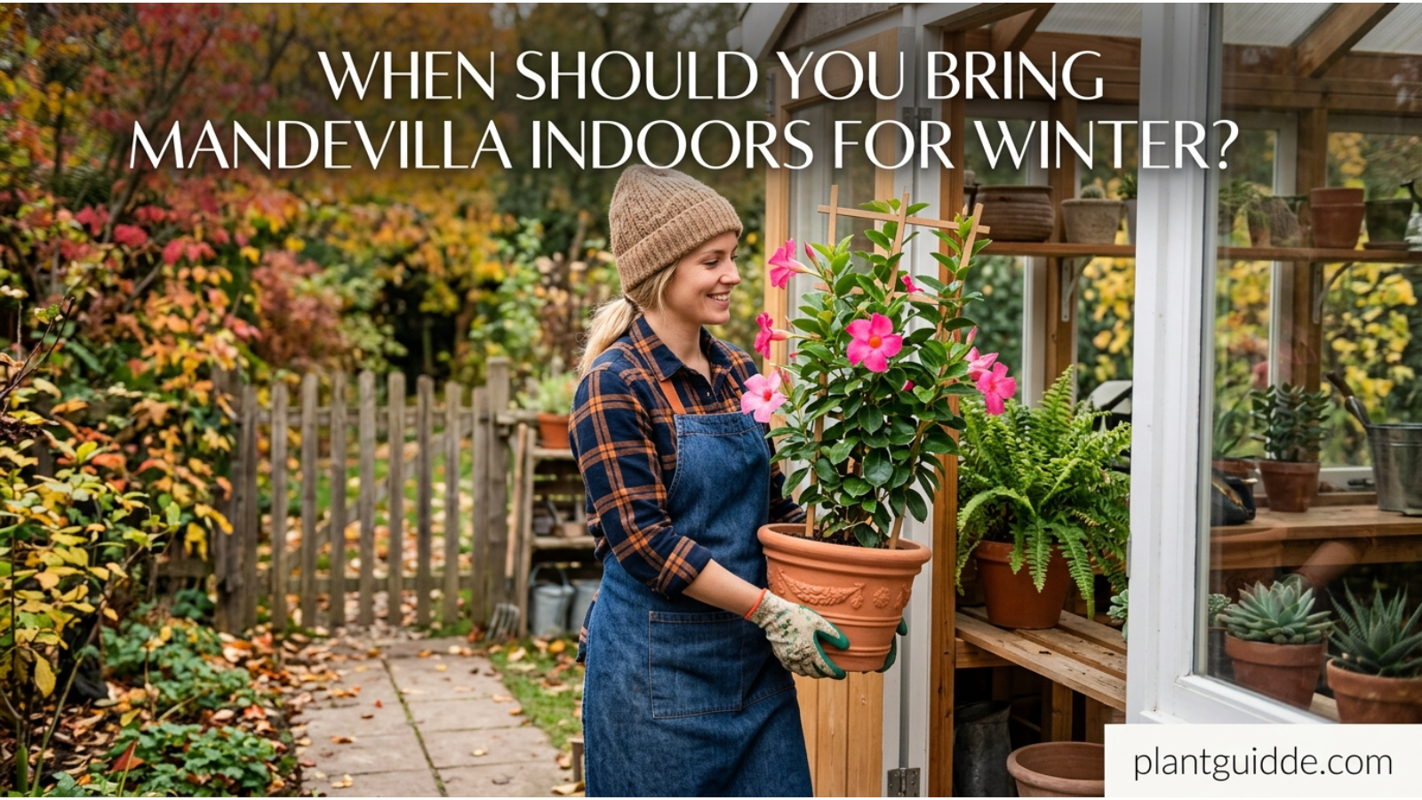 Bring Mandevilla Indoors for Winter