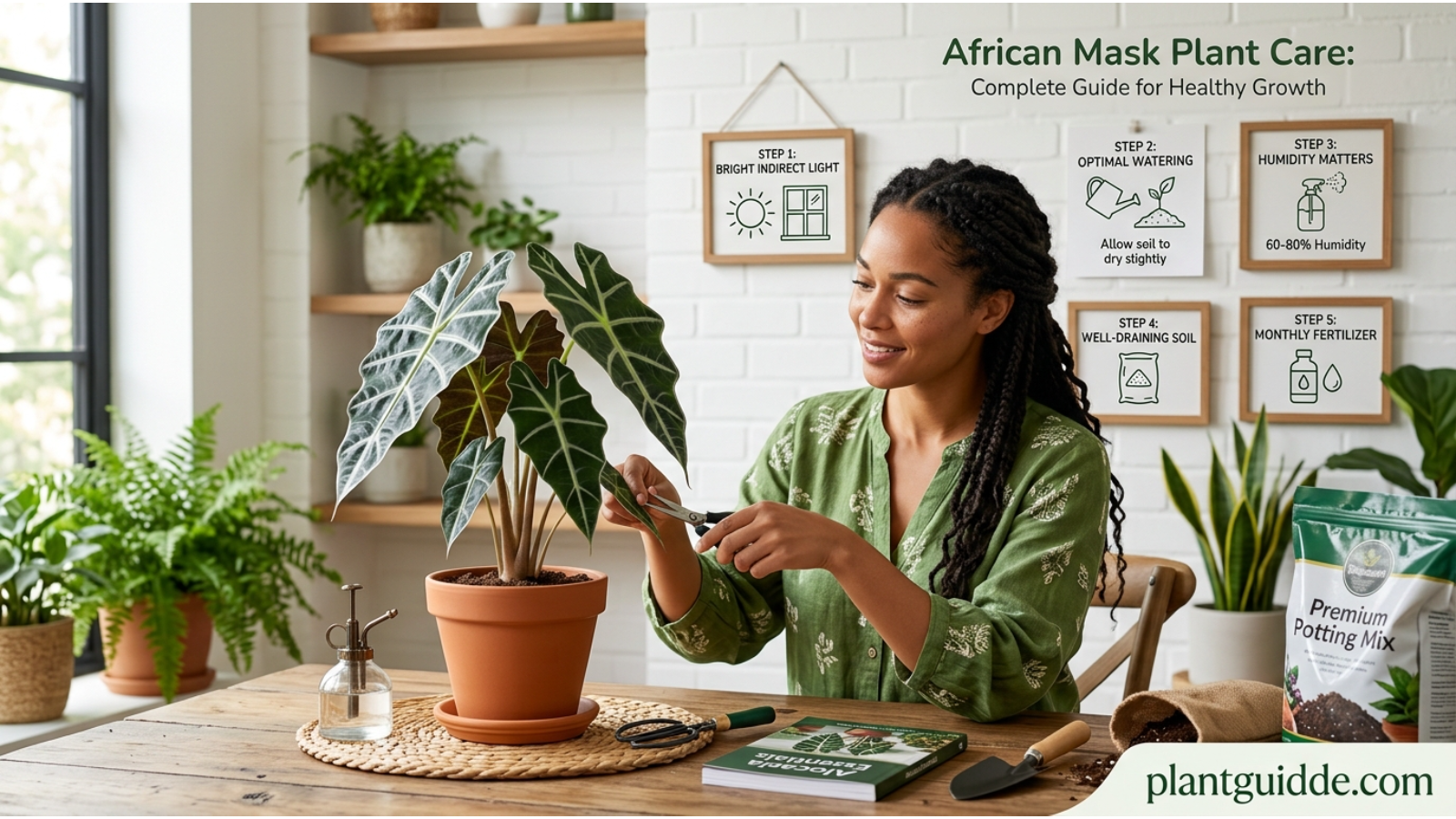 african mask plant care