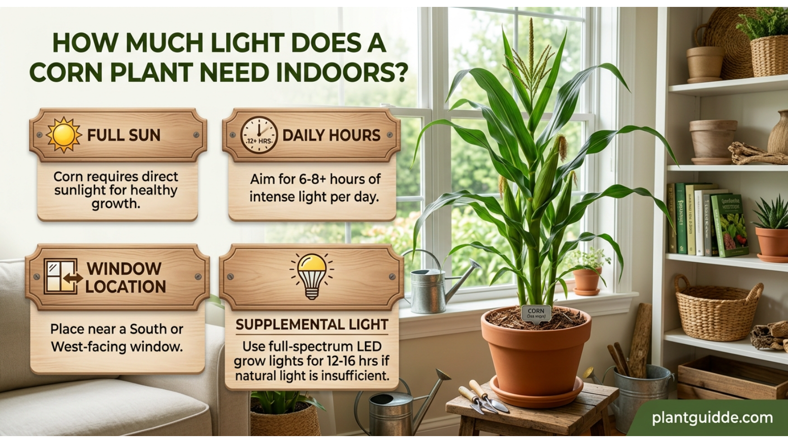 Corn Plant Need Indoors