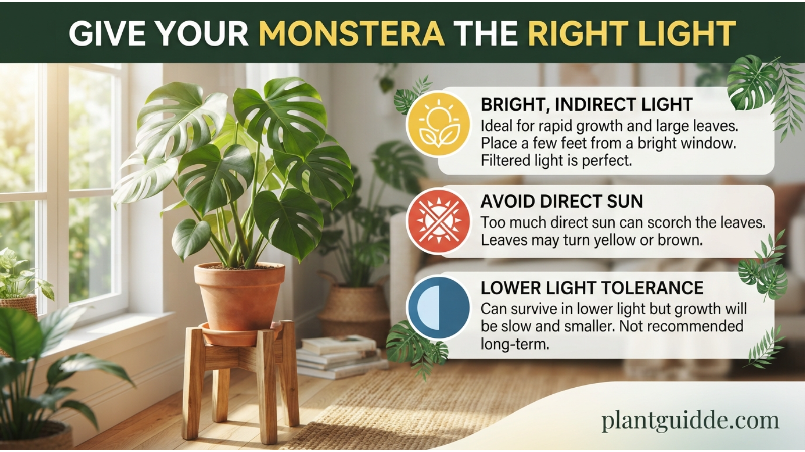 Monstera the Right Light