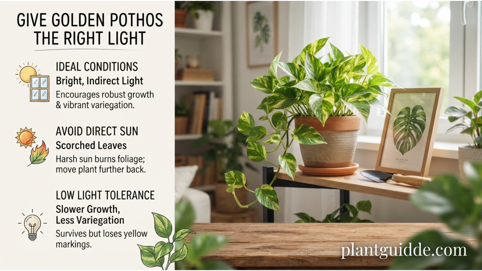 Give Golden Pothos the Right Light