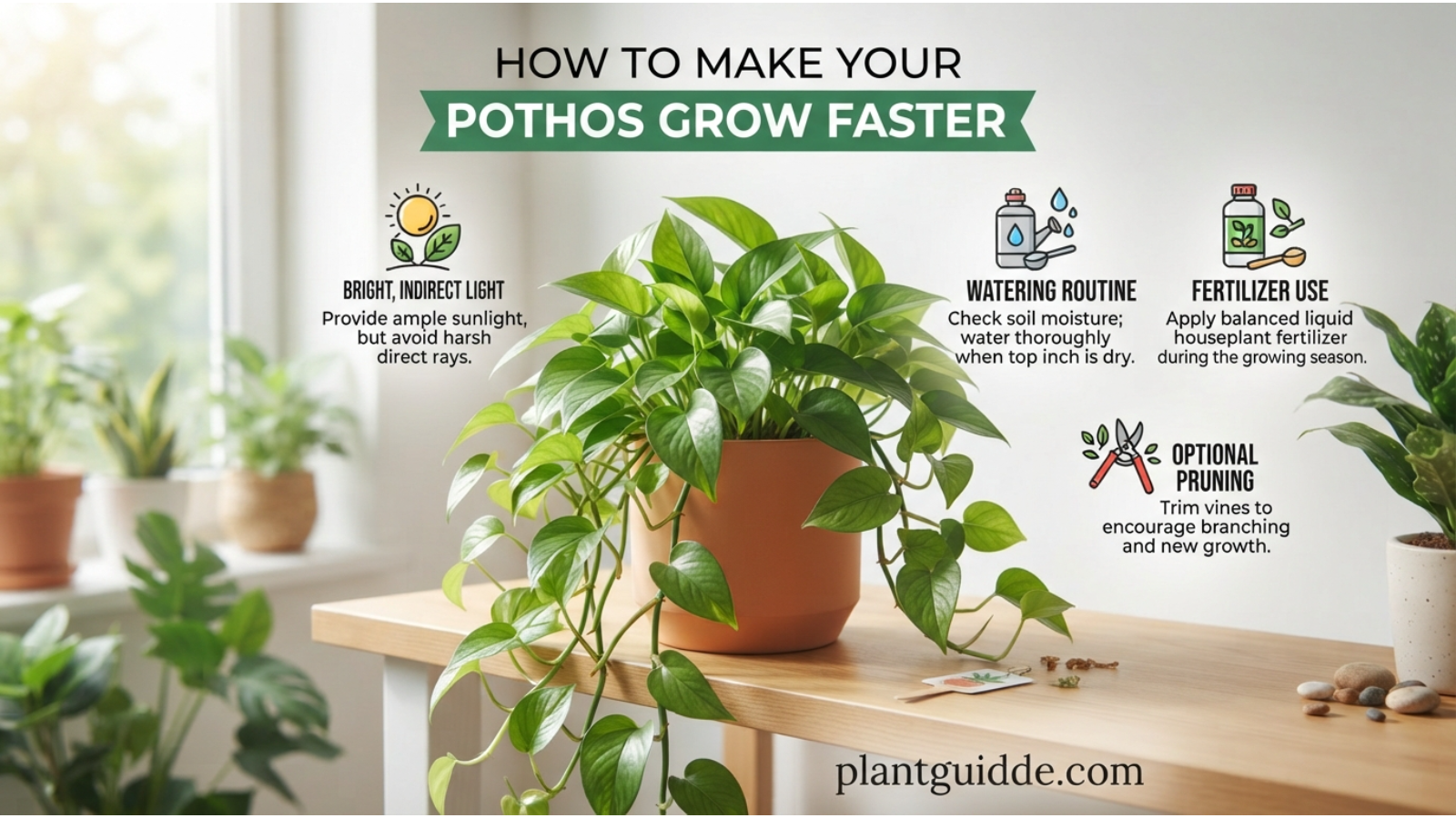 How to Make a Pothos Grow Faster
