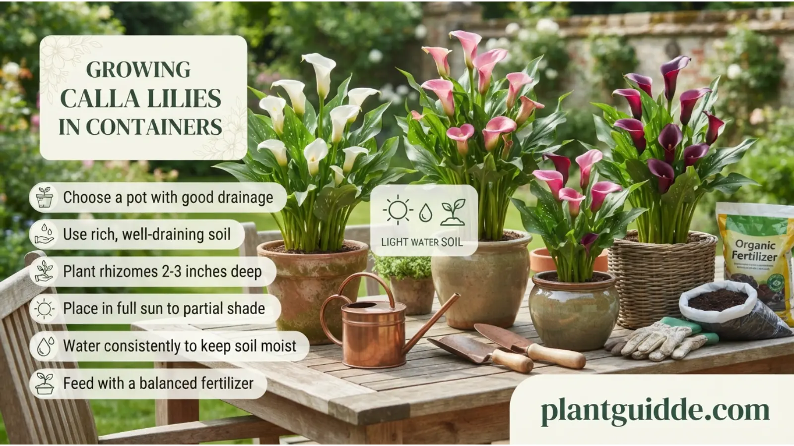 Growing Calla Lilies in Containers