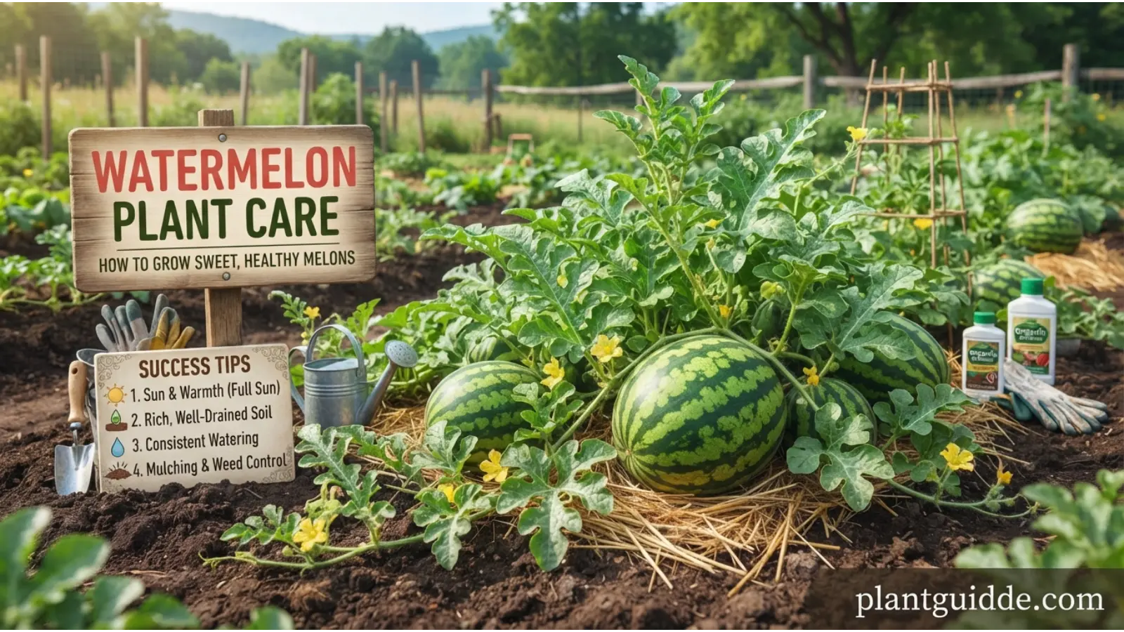 watermelon plant care