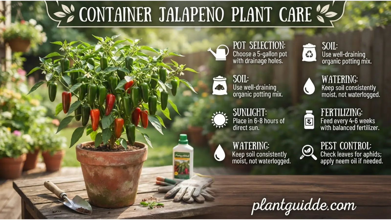 Container Jalapeno Plant Care