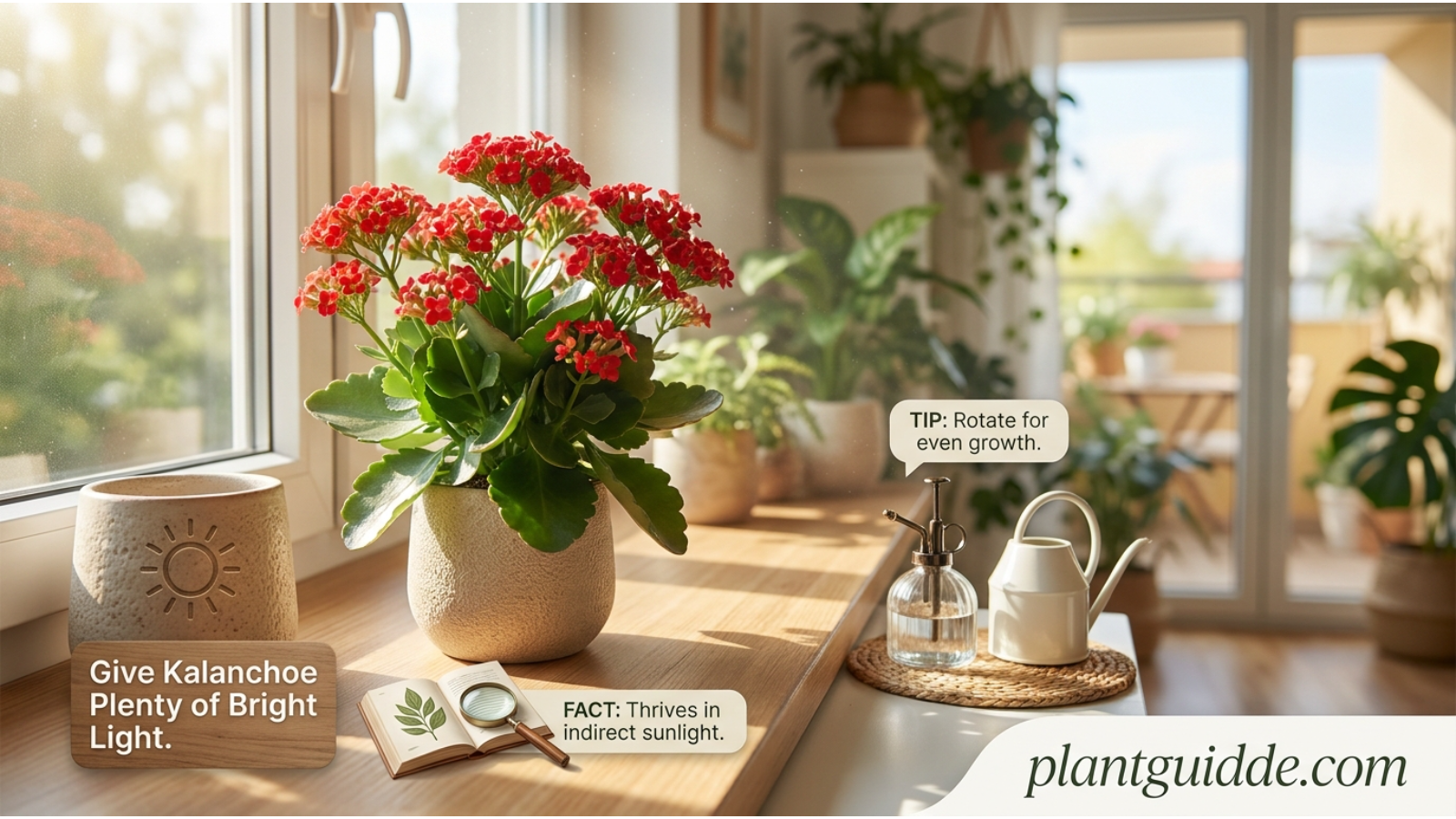 Give Kalanchoe Plenty of Bright Light