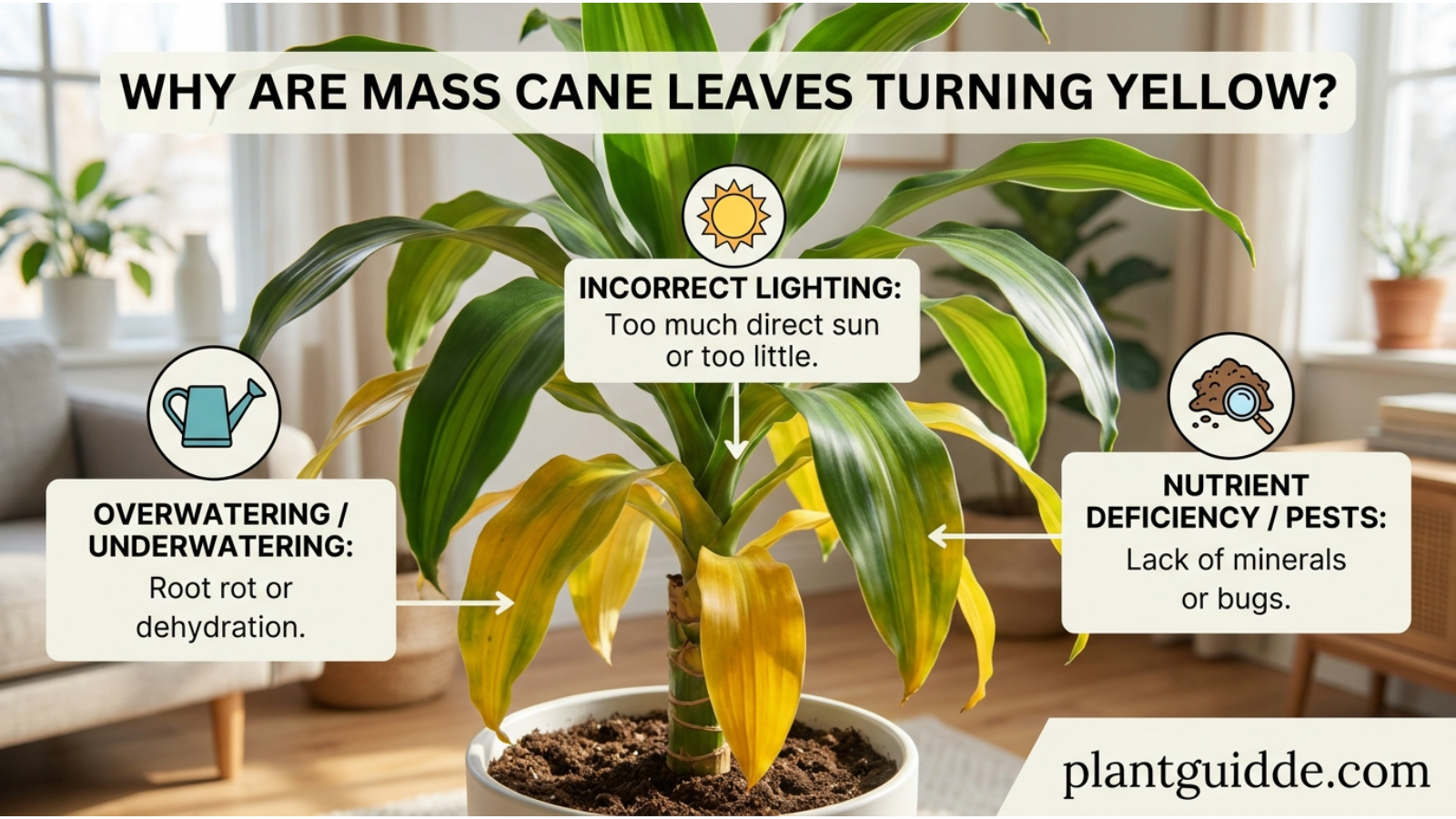  Mass Cane Leaves Turning Yellow