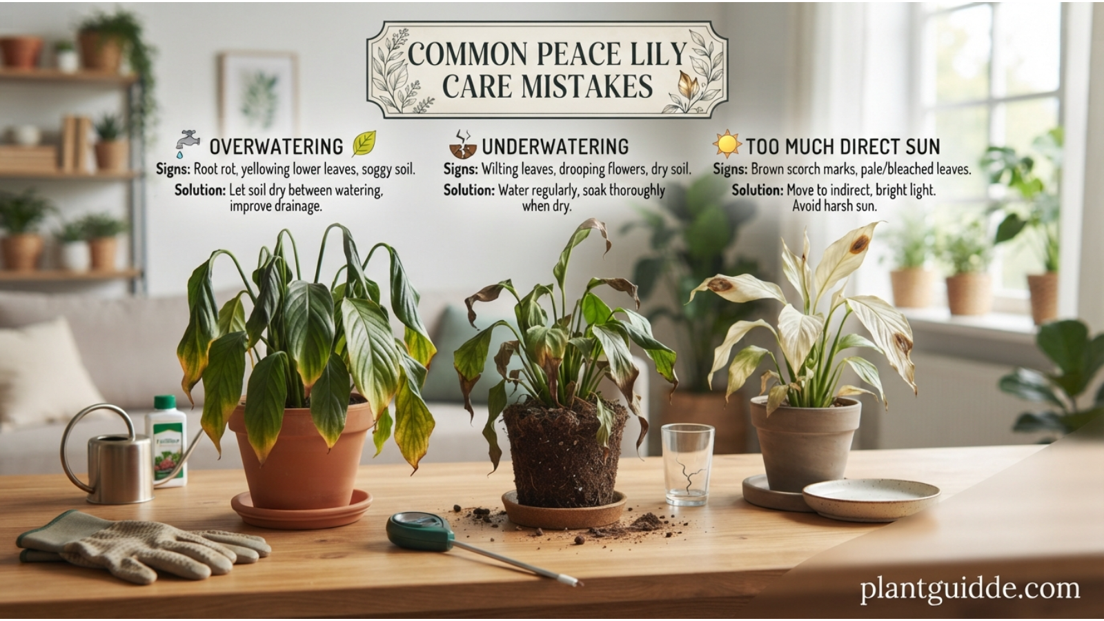 Common Peace Lily Care Mistakes