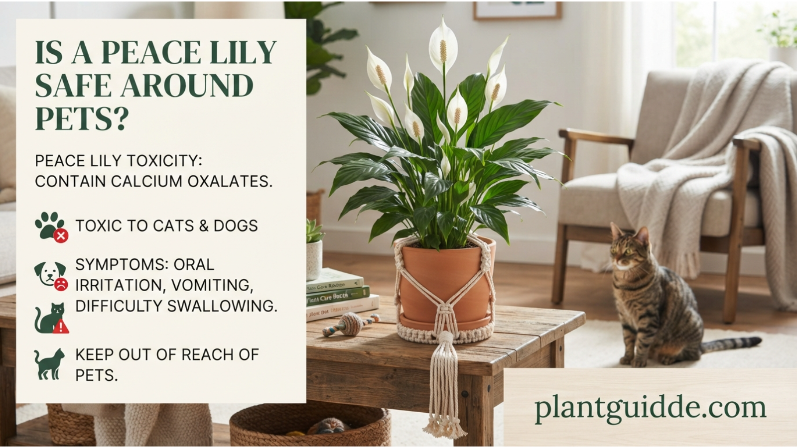 Is a Peace Lily Safe Around Pets?