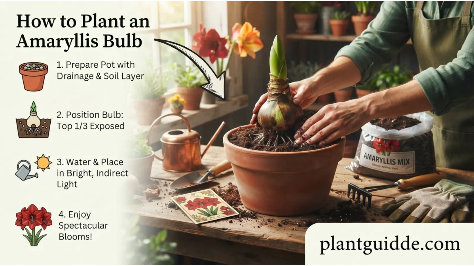 How to Plant an Amaryllis Bulb